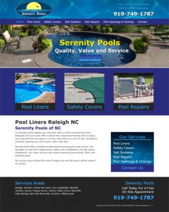 pool company web design