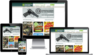 gun shop web design