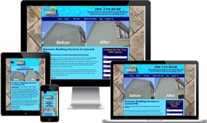 pressure washing web design