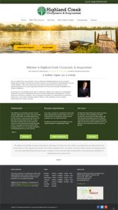 chiropractor web design