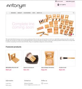 skin care web design