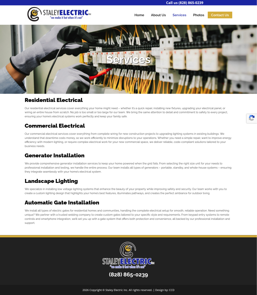 boone nc wordpress design